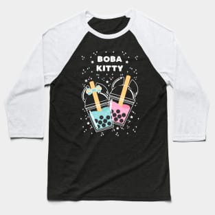 Boba Kitty Baseball T-Shirt